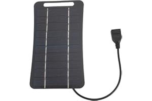5W 5V Monocrystalline Silicon Small Solar Charger, High Efficiency USB Solar Panel Solar Panel Charger Kit for Outdoor Campin