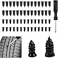 100Pcs Tire Repair Nails, Rubber Screw Tire Plugs, Self-Service Vacuum Tire Repair Nail Kit for Auto Motorcycle Car Truck Tra