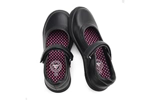 JABASIC Girls Mary Jane Flats School Uniform Dress Shoes