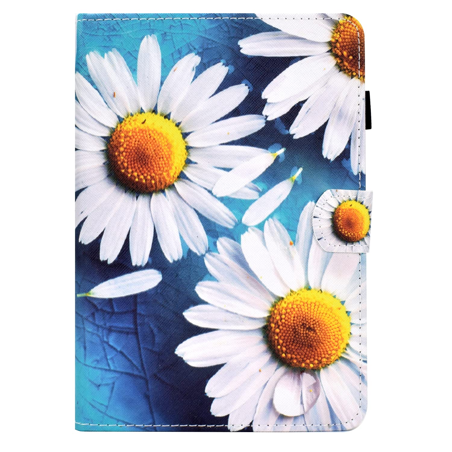 Bspring Case for iPad (A16) 11th / 10th Generation 2025/2022 10.9 Inch Soft TPU + PU Leather Cover, with Auto Wake/Sleep, Multiple Angles Stand Protective Case, Daisy