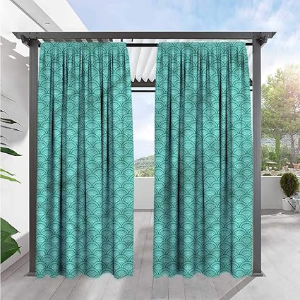 Amazon Com Marilds Japanese Simple Curtain Squama Pattern Arch