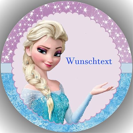 Fondant Tortenaufleger Tortenbild Geburtstag Frozen Die Eiskönigin T9