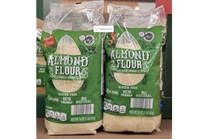 GONDMAX Baker's Corner Almond Flour Finely Ground Gluten Keto Friendly All Natural 16oz 454g (Two Bags)