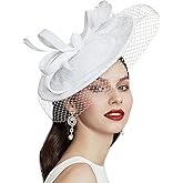 BABEYOND Tea Party Fascinator Kentucky Hat Fascinator Cocktail Pillbox Hat Derby Headband