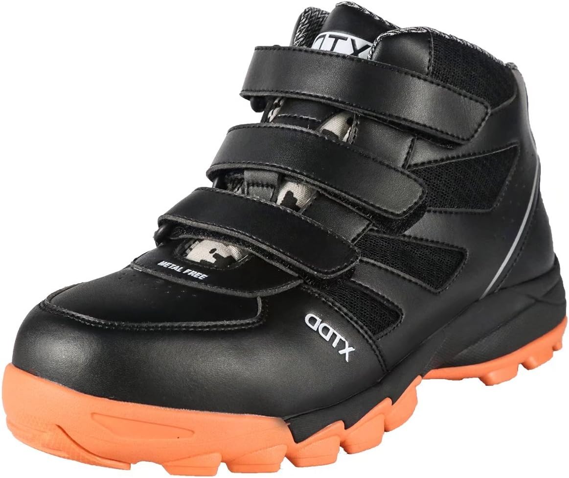 DDTXMen's Safety Boots Composite Toe Cap Lightweight Wide Fit Work Shoes Non-Metal Midsole Safety Shoes EN ISO 20345 Size 2.5-12UK