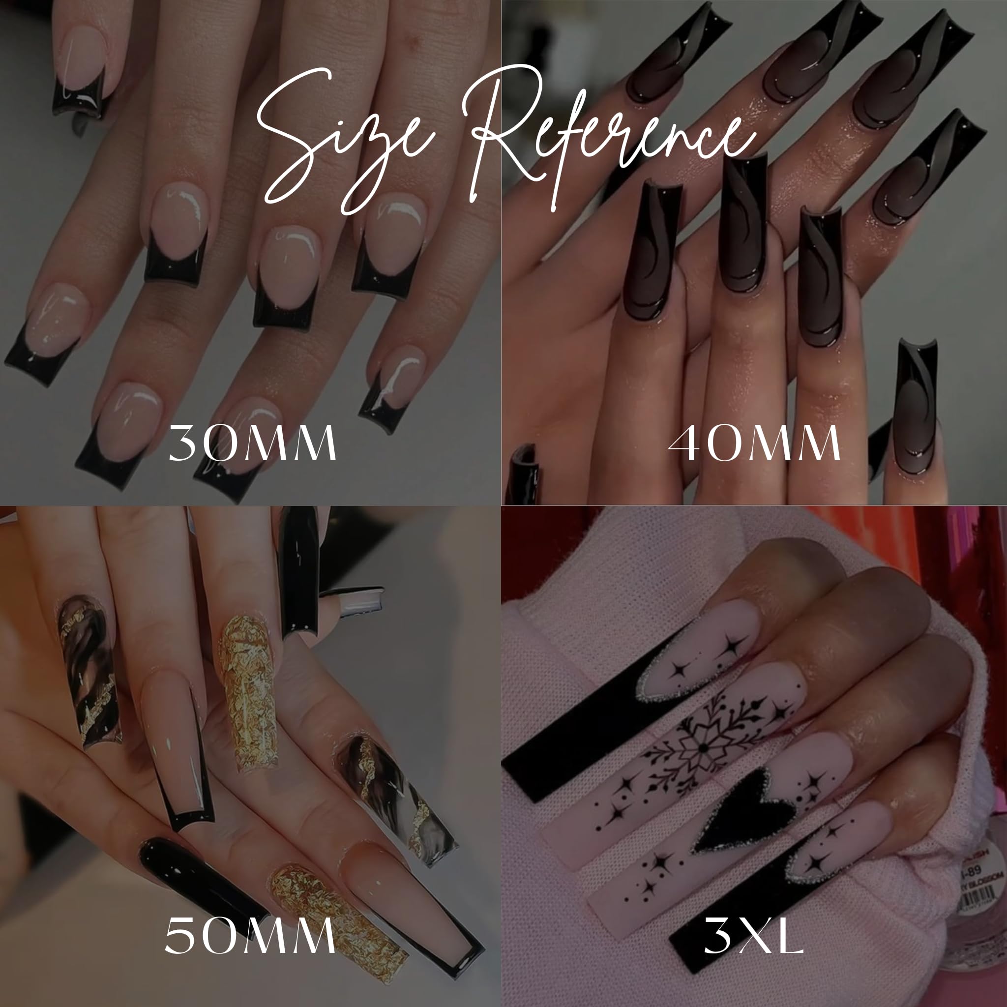 DXH NAIL CO Clear Classic Bandana Nail Decals Water Transfer Nail Wraps Paisley Nail Art (30MM Shorty) - Image 3