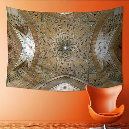 Amazon Com Amapark Tapestries Wall Hanging Kashan Iran December