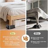 MYMULIKE Bed Risers 2 Inch Heavy Duty L Shaped Up to 6000 Lbs Black 4 Pack view 6