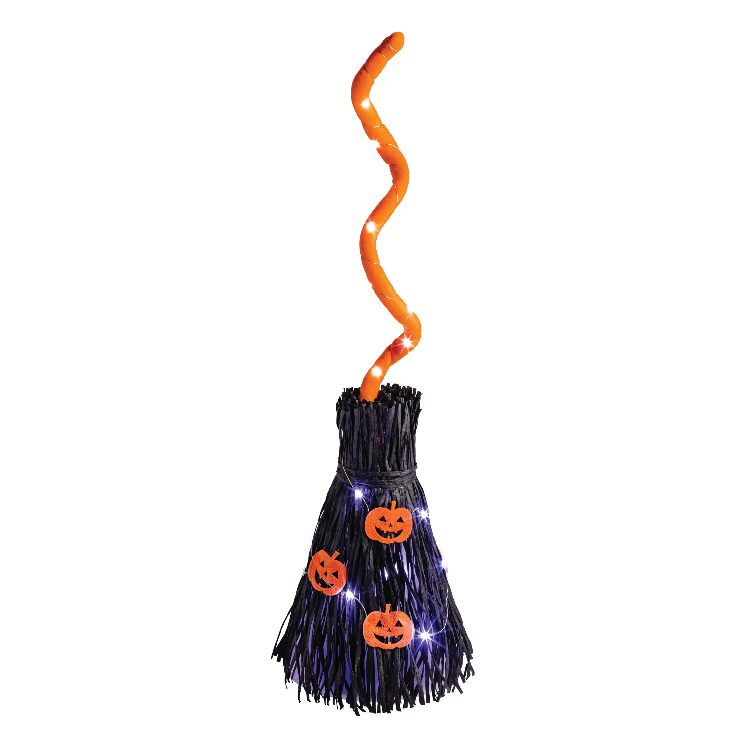 Photo 1 of Mud Pie Halloween Pumpkin LED Light, Sound and Motion Broom