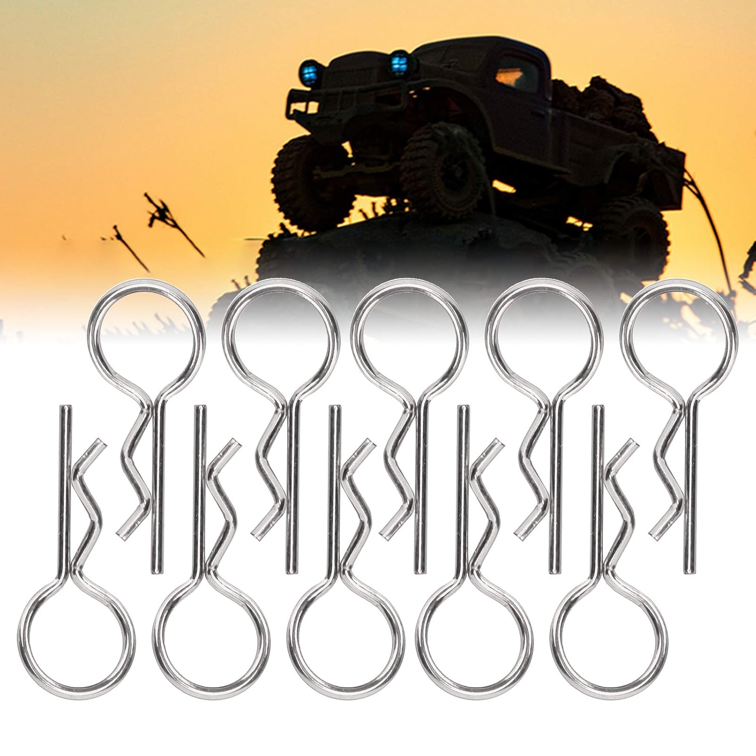 RC Car Shell Clips, Fast and Secure RC Body Clips Metal Materials for