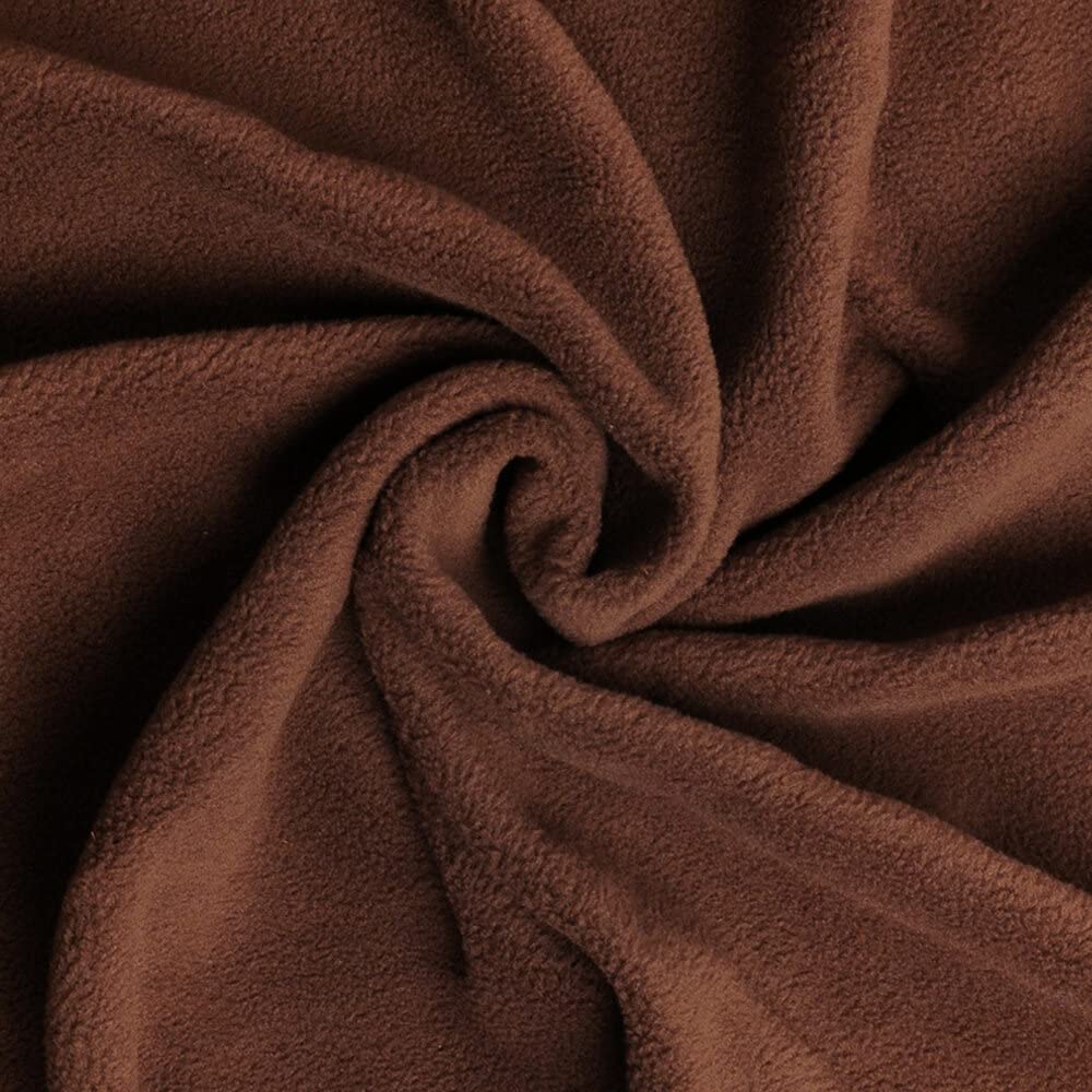 Printed Kid Cuddle Polar Fleece Soft Throw Blanket Anti Pill Fabric Material 58" (Brown)