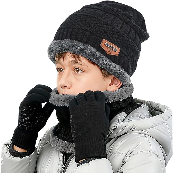 Bonnet Hiver Doublé Polaire Motif Hibou – Pugs – Taille Unique Enfant Et Adulte