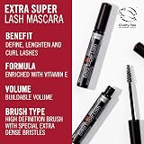 Rimmel Extra Super Lash Mascara Black Black Defines Lengthens Curls Vitamin E view 3