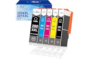 LxTek Compatible Ink Cartridge Replacement for Canon PGI-280XXL CLI-281XXL PGI 280 XXL CLI 281 XXL use with PIXMA TR8520 TS91