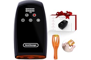IFGOOOO Hand Massager with Compression & Heating - Birthday Gifts for Women,Cordless Electric Massager for Arthritis and Carpal Tunnel,Gifts for Women(Black)
