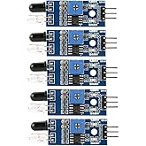 5Pcs IR Infrared Obstacle Avoidance Sensor Module for Smart Car Robot 2-30cm Detecting Distance Adjutable