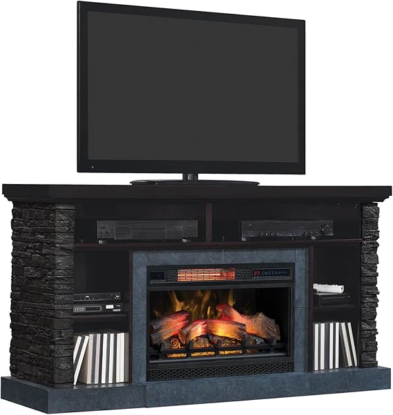 classicflame Matterhorn Kamin TV Ständer in Karibik Mahagoni mit 66 cm