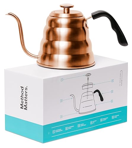 Barista Warrior Gooseneck Kettle for Pour Over Coffee and Tea with
