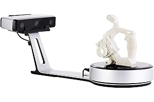 EinScan SP V2 Desktop 3D Scanner Pro - Realistic 3D Scan with 0.05mm Accuracy, 0.17mm Resolution 1s Scan Speed Fixed/Auto Dual Mode Scanner 3D with UMAX 3D Scanning Kit, 3D Scanners
