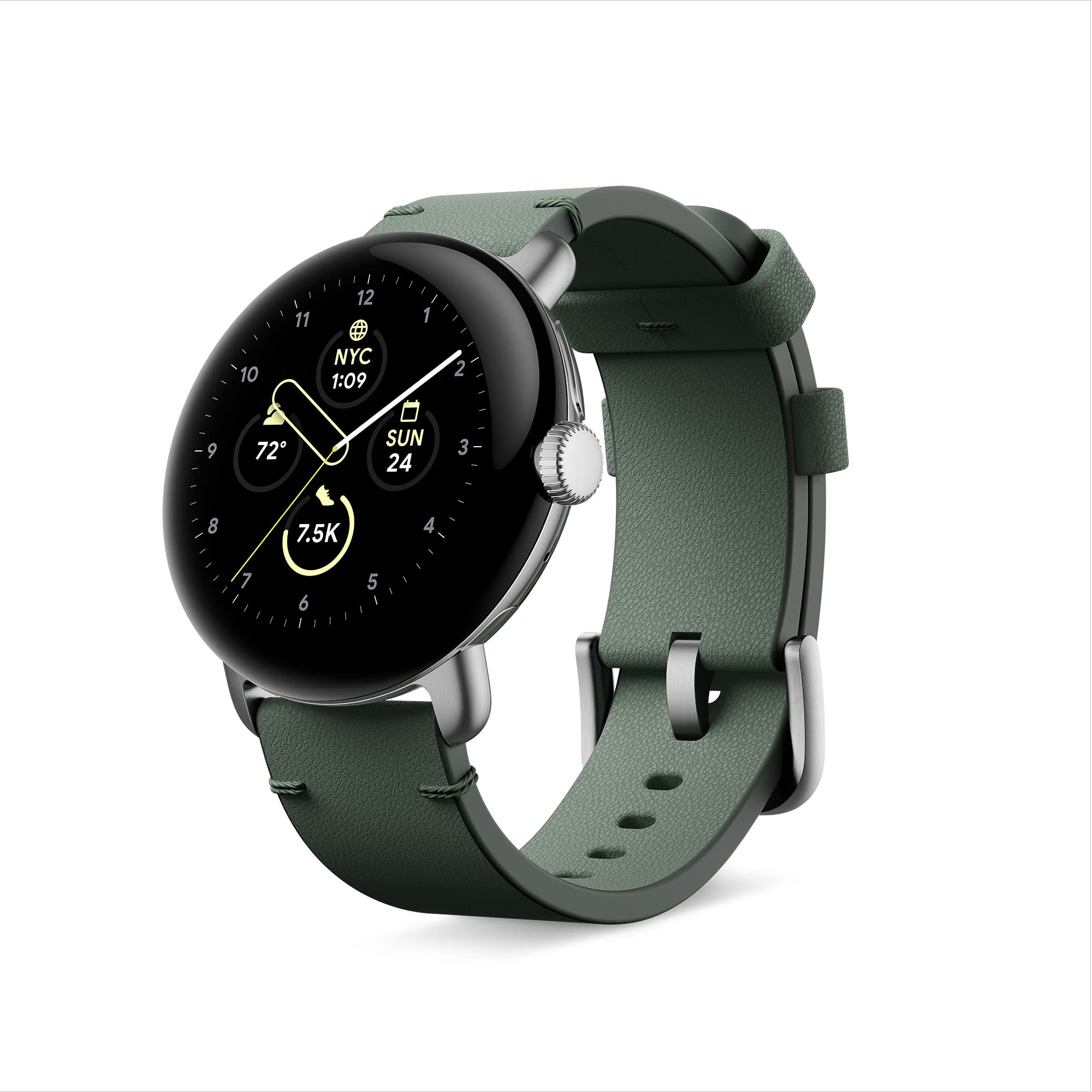 Google Pixel Watch Crafted Leather band – Green, Small