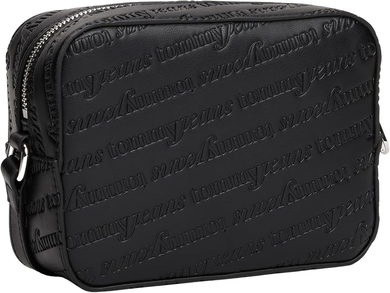 Sac à bandoulière pour appareil photo avec logo en relief, noir (noir), taille unique