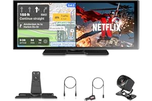 OTTOCAST 11.4" Carplay Screen for car with Netflix YouTube and Backup Camera for iPhone(iOS 8+), Android Auto(Android 10+), Built-in Apps, Navigation, Android 13 OS