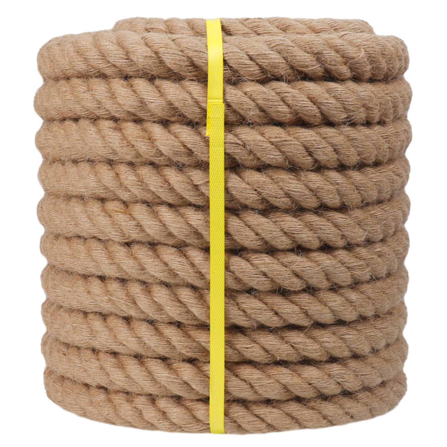 Thick Rope 1 Inch Natural Jute Rope 200 Feet Twisted Manila Ropes for ...
