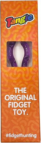 Tangle Translucent Purple Toy in Box by Tangle view 4