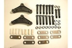 NOOTO SRK-TA-SB-SE Tandem Axle Trailer Spring Suspension Rebuild Kit fit for 7K -14000# Camper Repair Short