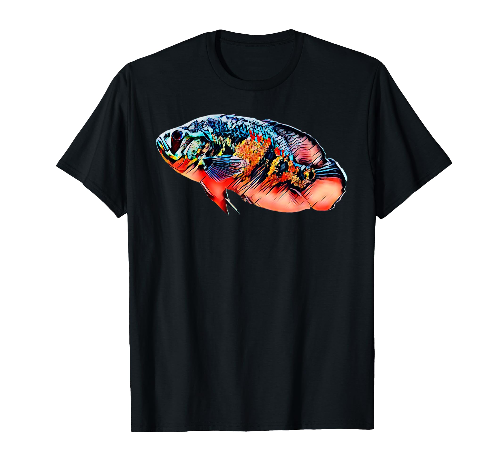 Scary Knight Clothing Tiger Oscar Cichlid Fish T-Shirt