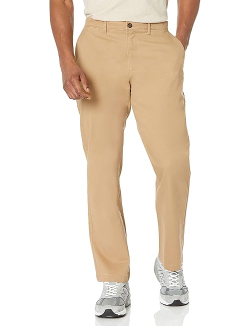 Amazon Essentials Men's Classic-Fit Casual Stretch Chino Pant, Mushroom Brown, 40W x 28L