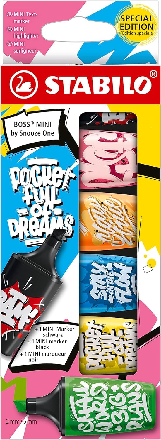 Stabilo Boss Mini 6 Colors Snooze One
