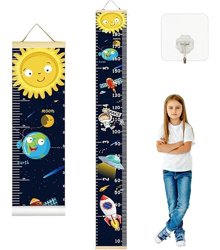 Tableau De Mesure Murale Pour Enfants - Règle De Croissance Adhésive 0-200 Cm, Imperméable Et Amovible, Idéal Garçons Filles Chambre Ou Jardin