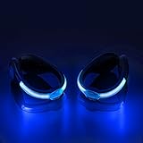 SLDHR LED Shoes Clip Lights USB charging for Night Running Gear, Color Changing RGB Strobe and Steady Color Flash Mode, Safety Clip Lights for Running, Jogging, Walking, Biking(One Pair)