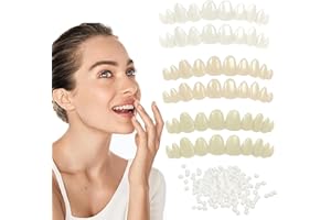 WALEJUC Tooth Repair Kit，Temporary Natural Shade for Filling The Gap, Moldable Thermal Beads Replacement Kit Replace The Missing or Broken Tooth-6PCS-D5