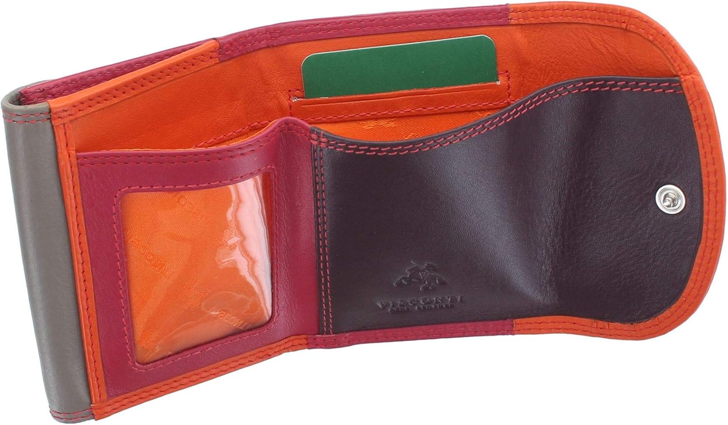 Visconti Rainbow Passhalter - Leder Passetui Mit RFID Schutz Multi-Farbig