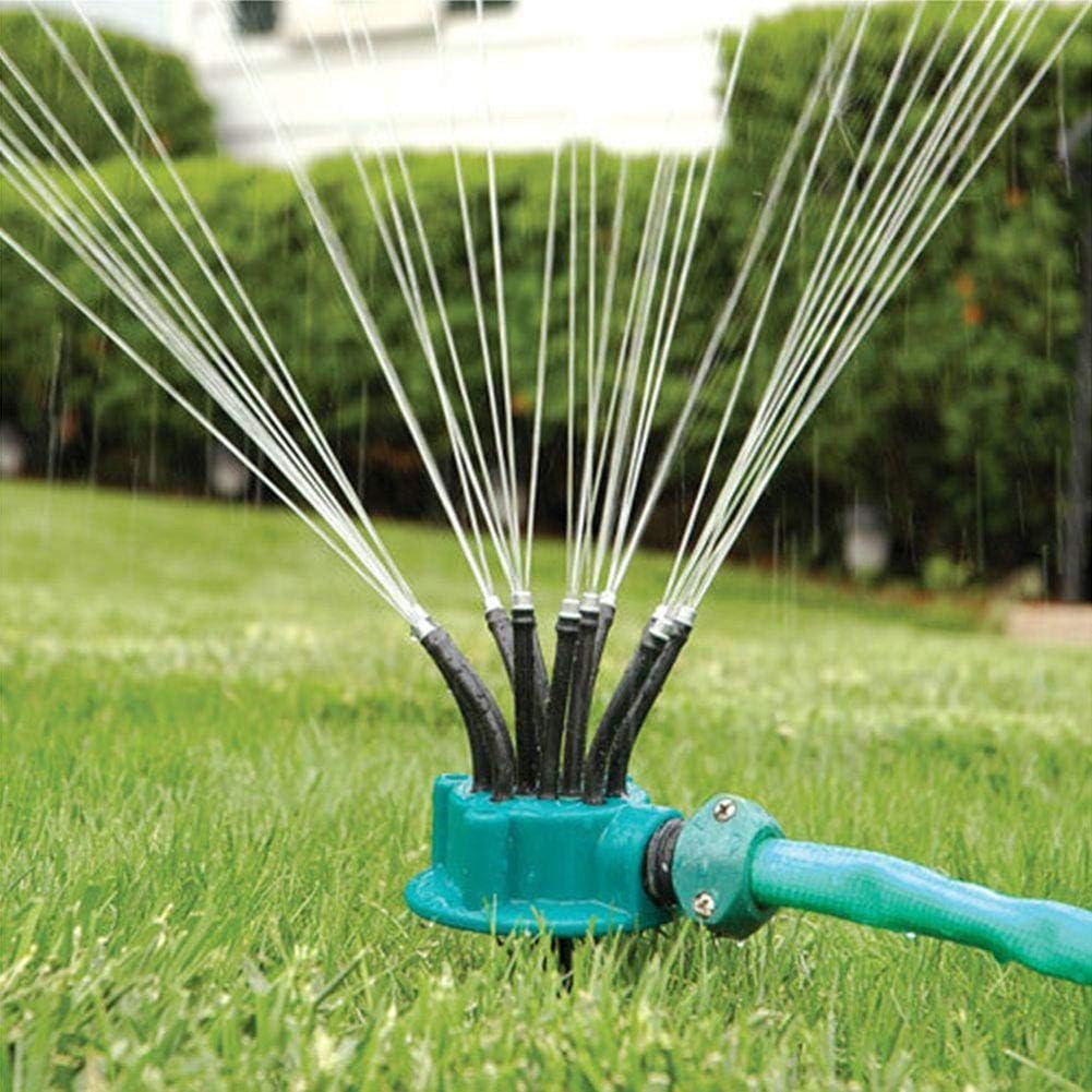 360 Degree Garden Sprinkler for Small Areas Adjustable Lawn & Garden Sprinklers Automatic Multi-Head Sprinkler System Rotary Sprinklers Lawn Grass Sprayer for Plants, Greenhouse, Lawn, Garden, Yard : Garden & Outdoor