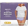 Amazon Basics Incontinence Underwear for Women, Protective, Disposable, Postpartum, Maximum Absorbency, X-Large, Lavender, 16 Count