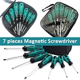 TekValue 7pc Screwdriver Set Heavy Duty Chrome Vanadium Steel Magnetic Tips view 2