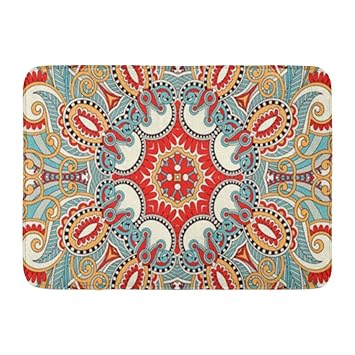 Amazon Com Coolest Secret Bath Mat Colorful Cute Chic Retro Red