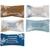 Hospitality Mints Bible Verse Buttermints, Six 7 Oz Bags | Gluten Free &amp; Kosher, Quality you can taste, Taste the difference today!, Gluten Free, Fat Free, Kosher and no Trans Fat