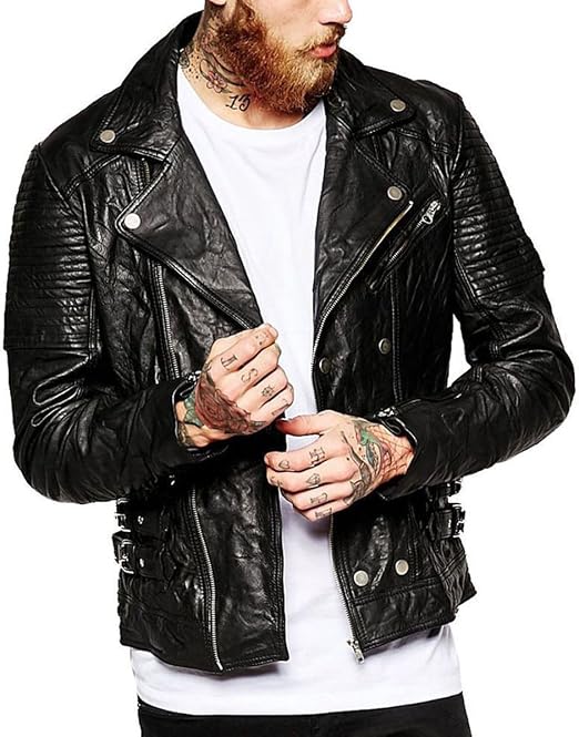 Chaqueta ecológica Original de piel para hombre con capucha de gran tamaño  abrigo de cuero genuino para hombre chaquetas largas de invierno ajustadas  de piel de oveja YUA | Linio México - GE598FA1E45LLLMX