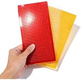 Auto Lens Repair Film, 3 Pieces Car Lens Crack Repair Film, Tail Light Tape, Multi Pack Headlight Taillight Repair Tools for Tail Lights Turn (Red, Amber, Clear)