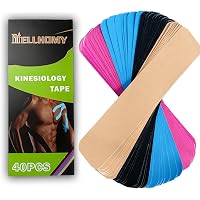 Amazon.com: PHYTOP Kinesiology Tape Precut Strips (40 Count, 10 ...