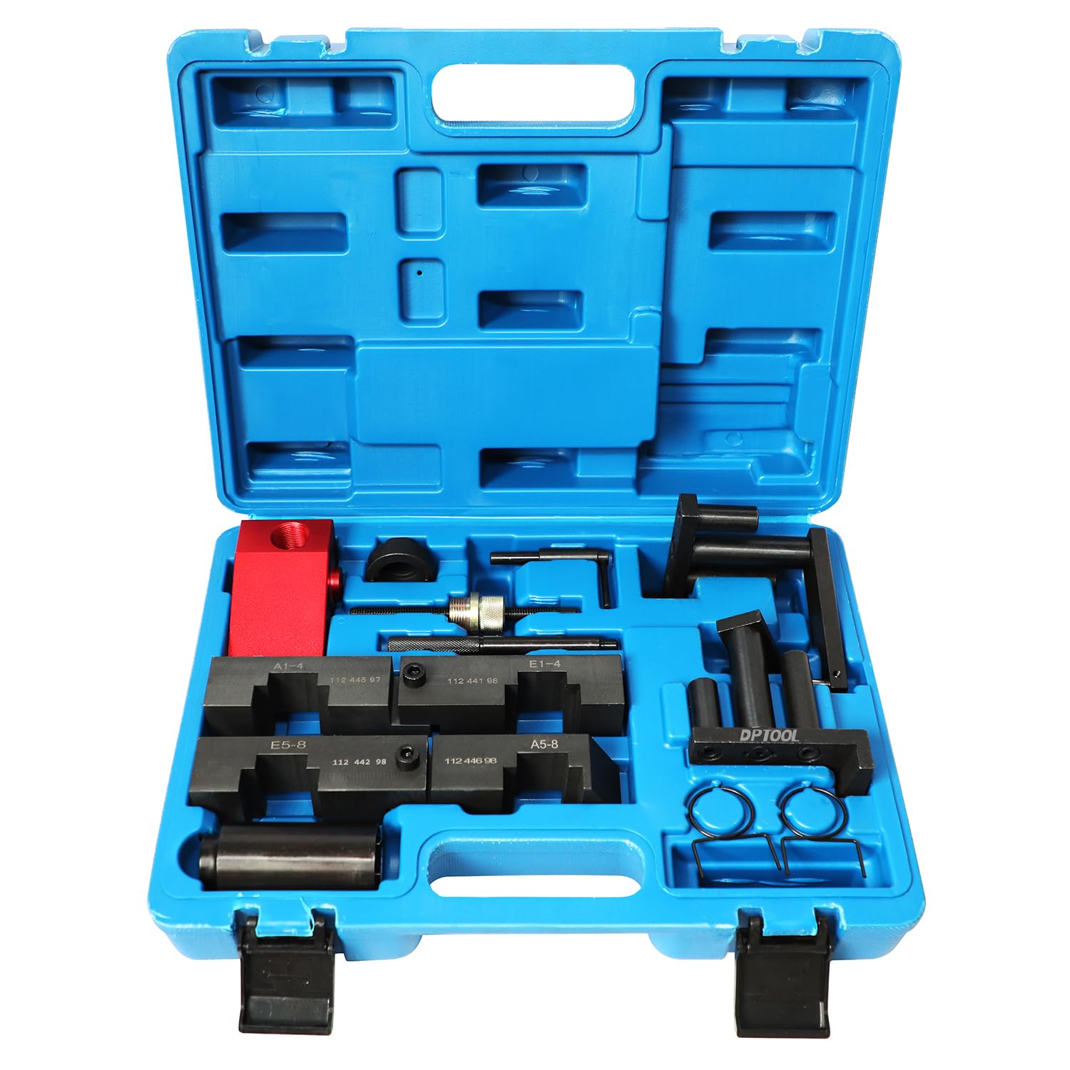 Photo 1 of DPTOOL Engine Camshaft Locking Tool Crankshaft Alignment Vanos Timing Tool Kit Compatible with BMW M60 M62 M62 TU Engine Replacement for Land Rover 2003-2005 Replace 112441 112442 112445 116452