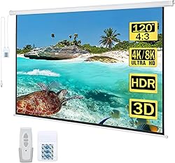 Kayle 120" Motorized Projector Screen Electric