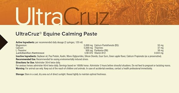 ULTRACRUZ® EQUINE CALMING PASTE, 60 ML