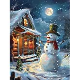 SKRYUIE Paint By Numbers Kit For Adults - Scenery Hut On 16x20 Inch Canvas With Brushes & Paints - View #3