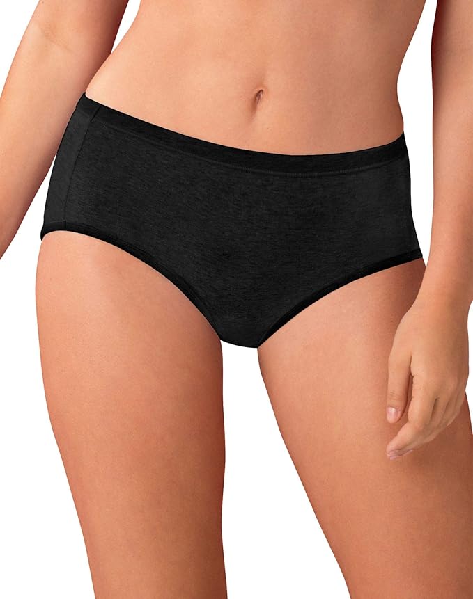 Hanes Women's Cotton Stretch Modern Brief with ComfortSoft Waistband 6