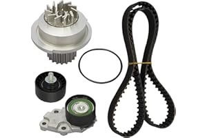 Engine Timing Belt Kit with Water Pump for Chevy Aveo Aveo5 1.6L DOHC L4 16V VIN 6 E-TEC II 2004 2005 2006 2007 2008